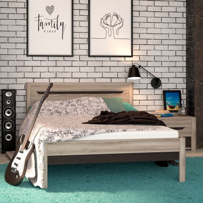 Афина Мод.А3г  Таормина Кровать без ортопед. основания (спальное место 180х200 см)